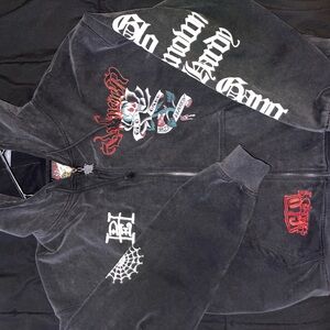 Ed Hardy x Unknown London x Chief Keef hoodie